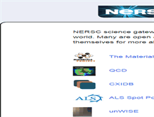 Tablet Screenshot of portal.nersc.gov